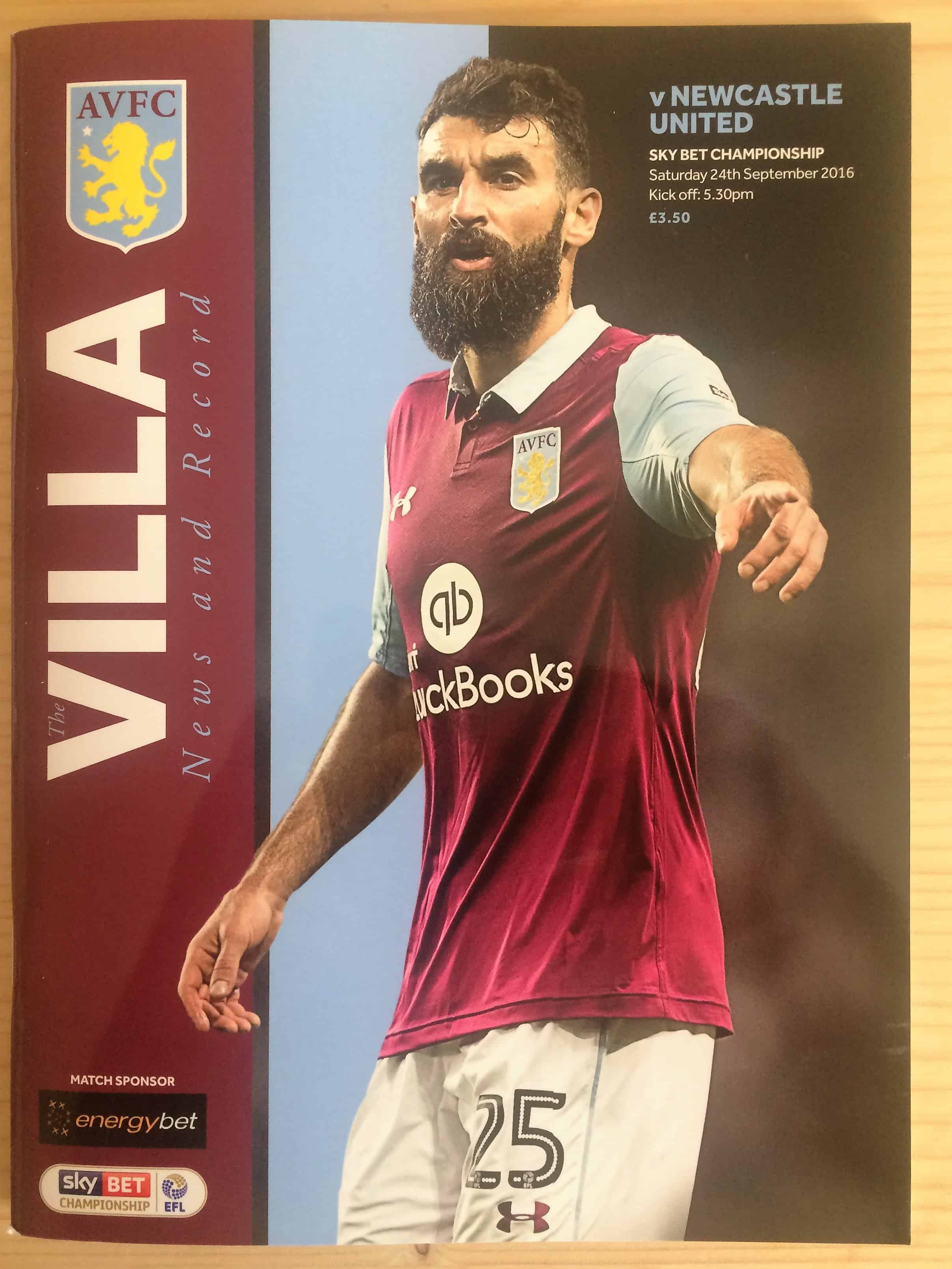 Aston Villa FC v Newcastle United FC